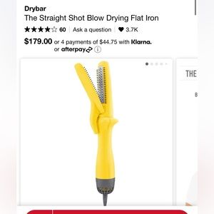 Drybar straight shot blow drying flat iron